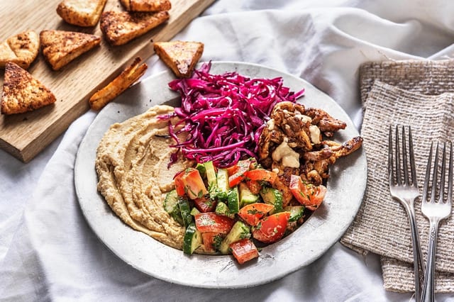 Chicken Shawarma Plate.