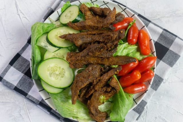 Beef Shawarma Salad.