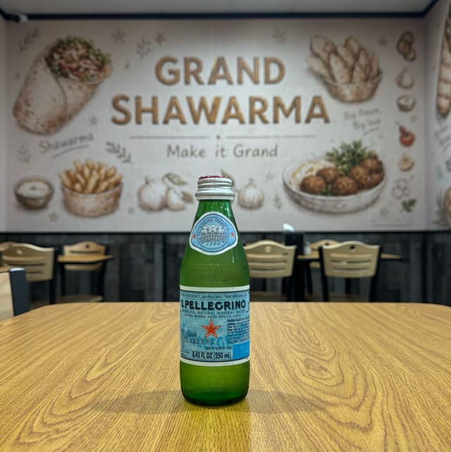 Sparkling water.