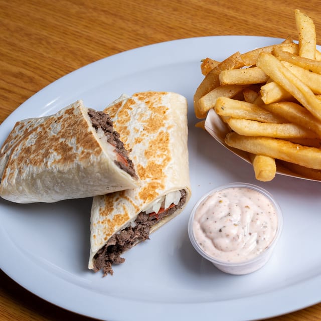 Beef Shawarma Wrap.