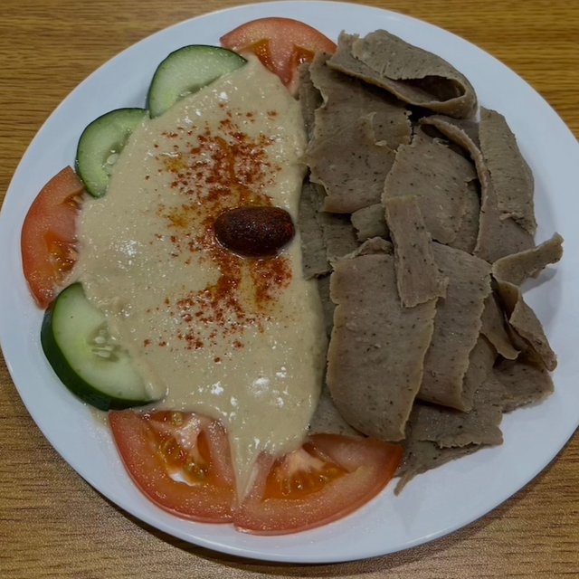Hummus with Gyro.